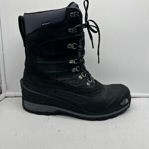 The North Face Snow Boots Mens 9.5 Black Chilkat Insulated Waterproof  Winter